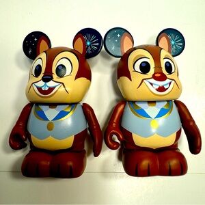 Disney World 50th Anniversary Vinylmation Chip & Dale Figures.